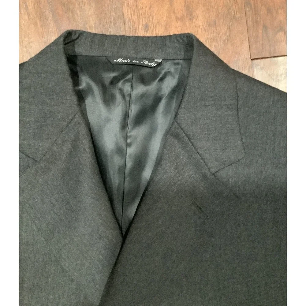Canali Blazer Mens 52/6/R  Ch-Gray Wool Suit Jacket Retail Was 1,850.00
